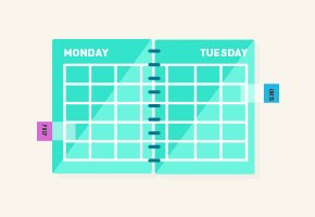 Organisierter und gut geplanter Arbeitsalltag